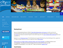 Tablet Screenshot of cityicepavilion.com
